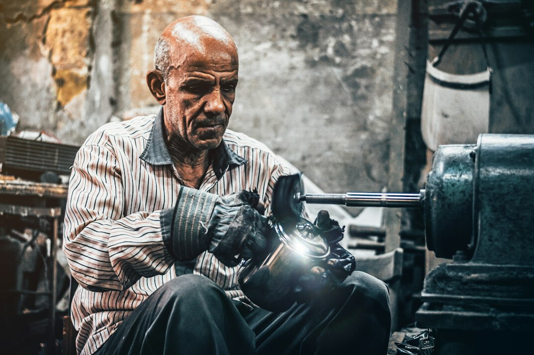 Portrait of a senior male workshop facilitator